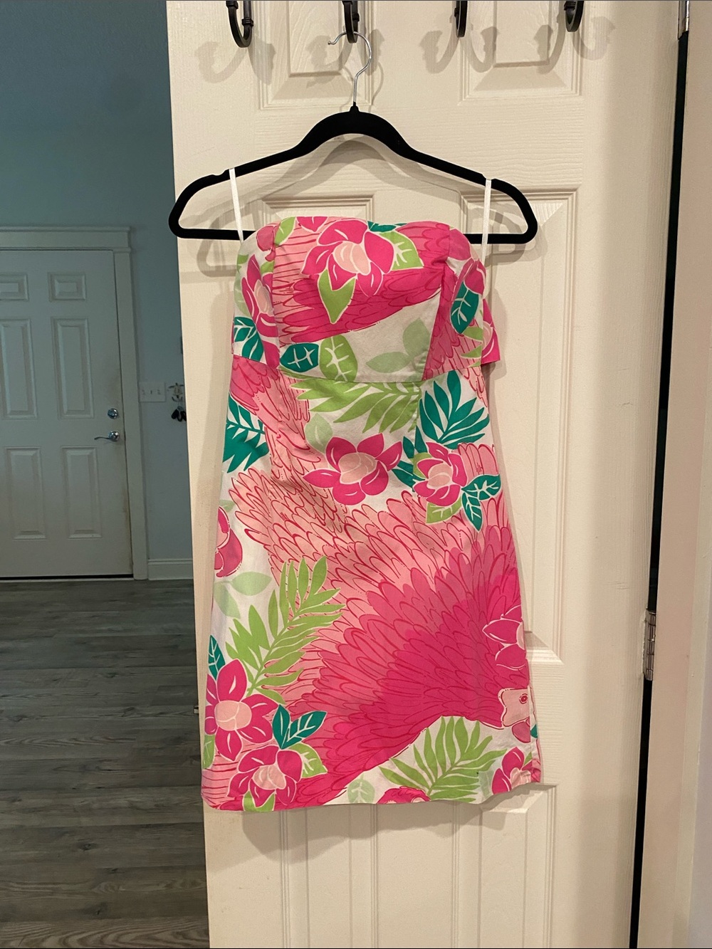 Lilly Pulitzer Pink & White Cotton Shirt Dress